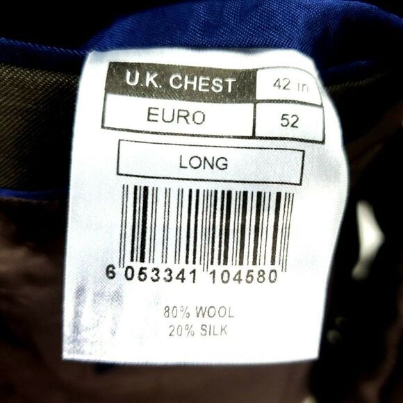 Alexandre London Savile Row 40 L 2 Button Suit - Picture 9 of 12